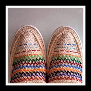 گیوه کد 36 طرح پرکار کرم