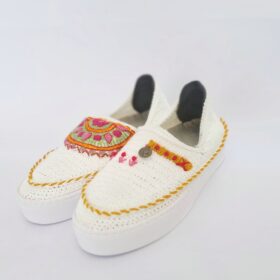 گیوه کد 01-طرح توکا سکه و پته دوزی